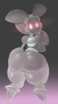  anthro betsu big_breasts big_butt blue_nose breasts butt female huge_butt looking_back magearna nintendo open_mouth pink_sclera pok&eacute;mon pok&eacute;morph solo thick_thighs video_games white_eyes 