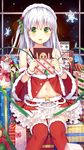  christmas dress tagme thighhighs tsuchikure_(3105mitoko) 