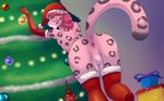  anthro anus balls blush butt christmas christmas_ornament christmas_tree clothing essien feline fur girly gloves hair hat holidays legwear leopard looking_at_viewer looking_back male mammal nude presenting presenting_anus presenting_hindquarters santa_hat solo standing stockings tree 