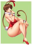  1girl ameoto breasts christmas dead_or_alive huge_breasts kasumi_(doa) solo 