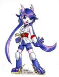  2015 anthro aquatic_dragon bare_shoulder blademanunitpi breasts clothed clothing dragon female freedom_planet freedom_planet_2 gloves hair hybrid long_hair mammal open_mouth purple_hair sash_lilac simple_background solo video_games white_background 