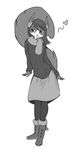  4_fingers anthro clothed clothing female fluffy fluffy_tail fur greyscale hair mammal monochrome rodent simple_background smile solo squirrel white_background zenirix 