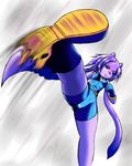  action_pose anthro aquatic_dragon boots breasts camel_toe clothed clothing dragon female footwear freedom_planet gloves hair horn hybrid long_hair mammal mufeet nipple_bulge purple_hair sash_lilac solo video_games 