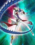  1boy blue_hair card dragon galaxy-eyes tenjo_kaito yu-gi-oh! yuu-gi-ou_zexal 