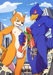  armpits canine city cum cum_on_head cum_on_penis destruction erection falco_lombardi fox fox_mccloud frottage lime_ade macro male mammal manmosu_marimo nevrean nintendo penis sex star_fox video_games wolf wolf_o&#039;donnell 