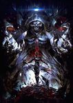  ainz_ooal_gown armor official_art overlord_(maruyama) skeleton skull tagme 
