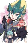  blue_hair tenjo_haruto tenjo_kaito yu-gi-oh! yuu-gi-ou_zexal 