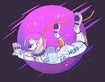  anthro canine clothed clothing fangs fur hair huffpup male mammal open_mouth smile solo spacesuit teeth 