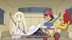  1boy 1girl animated animated_gif car hat lillie_(pokemon) mansion pikachu pokemon pokemon_(anime) pokemon_sm rotom_dex satoshi_(pokemon) 