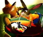  2016 anthro canine clothing disney female fox fur judy_hopps lagomorph male mammal nick_wilde rabbit zigrock001 zootopia 