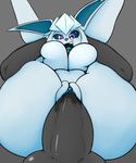  anthro black_sclera blush breast_squish breasts clitoris duo eeveelution faceless_male female from_behind_position frozen_yoghurt full_nelson glaceon legs_up male male/female nintendo open_mouth penis pok&eacute;mon pussy quin-nsfw sex solo_focus stand_and_carry_position standing vaginal video_games 