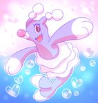  &lt;3 2016 blue_body brionne bubble cute fangs female feral looking_at_viewer mammal marine master-rainbow masterrainbow_(artist) nintendo open_mouth pinniped pok&eacute;mon smile solo video_games 
