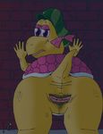  anatomically_correct anatomically_correct_pussy animal_genitalia animal_pussy anthro butt cloaca clothed clothing female koopa kylie_koopa looking_at_viewer looking_back mario_and_luigi_(series) mario_bros nintendo nude partner&#039;s_in_time presenting presenting_hindquarters pussy reptile roseee_(artist) scales scalie shell solo turtle video_games 