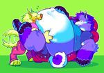  &lt;3 anthro canine clothed clothing duo female fur hug larger_female male male/female mammal obese overweight size_difference skymachine smile 