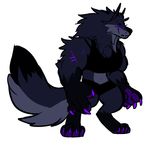 ambiguous_gender anthro canine claws fur mammal no_pupils scar skymachine solo standing were werewolf 