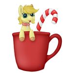  2016 bigbidoof candy candy_cane christmas digital_media_(artwork) equine fan_character female feral food hair hi_res holidays hooves horse looking_at_viewer mammal micro my_litle_pony my_little_pony pony smile solo tongue tongue_out 