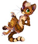  2016 4_fingers anthro cheetah collar digitigrade feline hair heterochromia male mammal pawpads solo white_hair zenirix 