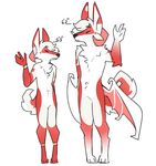  anthro canine eyes_closed featureless_crotch fox fur hair hybrid male mammal nepetacide nude solo standing wings 