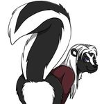  anthro clothing come dare dress foxyruby here invalid_color mammal mistress skunk sticker telegram twillight 