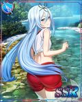  1girl blue_eyes blue_hair hair_ribbon krulcifer_einfolk long_hair saijaku_muhai_no_bahamut small_breasts 