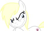  aryanne aryanne_(character) blonde_hair blue_eyes evil_grin fan_character friendship_is_magic fur hair my_little_pony nazi smile swastika white_fur 