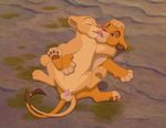  balls cub cuddling disney female feral from_behind_position kissing male male/female nala penis precum pussy sex simba the_lion_king young 
