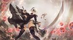  cameltoe criin nier_automata pantsu sword thighhighs yorha_no.2_type_b 