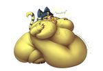  animal_crossing ankha anthro belly big_belly big_breasts brantonisme breasts cat feline female hyper hyper_belly mammal nintendo overweight solo thick_thighs video_games wide_hips 