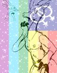  animated antelope bedroom_eyes half-closed_eyes looking_at_viewer male mammal naughty_face nipples nude open_mouth penis rainbow rainbow_flag rainbow_symbol seductive sparkle suggestive super_gay teasing teeth the_weaver_(character) waving 