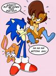  anthro blue_eyes boots breasts brown_fur bunnie_rabbot butt carrying chadthecartoonnut chipmunk clothing featureless_breasts featureless_crotch female footwear forced fur hair hedgehog humor lagomorph male male/female mammal nude rabbit red_hair rodent sally_acorn sonic_(series) sonic_the_hedgehog sweat video_games 