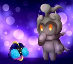  10s cosmog kaiserdragonian legendary_pokemon looking_at_each_other marshadow mythical_pokemon pokemon pokemon_(creature) pokemon_sm wink 