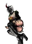  2016 armor big_breasts breasts butt clothed clothing dark_souls digital_media_(artwork) female helmet hi_res huge_breasts looking_at_viewer medieval pussy simple_background sketch solair video_games wide_hips 