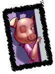  anthro brown_eyes clothing eyelashes female mammal one_eye_closed pig porcine rosita_(sing) sing_(movie) smile wink zigrock001 