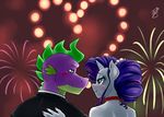  2017 anthro dragon duo equine female friendship_is_magic horn male mammal my_little_pony pia-sama rarity_(mlp) spike_(mlp) unicorn 