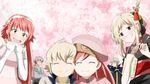  4boys :d ^_^ alternate_hair_length alternate_hairstyle beret blonde_hair blush brother_and_sister capelet cheek-to-cheek chopsticks closed_eyes cousins dress drill_hair elbow_gloves elise_(fire_emblem_if) european_clothes fire_emblem fire_emblem_if foleo_(fire_emblem_if) gloves grey_hair hair_ornament hair_up hat headband highres husband_and_wife japanese_clothes kisaragi_(fire_emblem_if) leon_(fire_emblem_if) multiple_boys multiple_girls older open_mouth pink_eyes pink_hair red_eyes sakura_(fire_emblem_if) siblings sidelocks smile strapless strapless_dress takumi_(fire_emblem_if) tongue tongue_out toshi_(toshi10416) white_gloves younger 