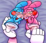  ahegao animatronic bear blush bonnet_(fnafsl) fingering five_nights_at_freddy&#039;s funtime_freddy_(fnafsl) group group_sex lagomorph looking_pleasured machine mammal penetrable_sex_toy puppet puppet_bonnie_(fnafsl) pussy pussy_juice rabbit robot sex sex_toy sister_location size_difference snaxattacks sweat threesome video_games 