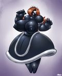  averyshadydolphin big_breasts breasts female glossi golem hair huge_breasts huge_nipples humanoid looking_at_viewer nipples rubber solo 