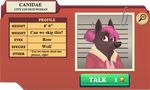  2016 anthro aurelina_canidae canine chumpyzoot clothed clothing disney fan_character female fur hair hairpin mammal overweight pink_hair red_eyes smile solo text wolf zootopia 