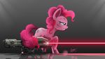  2017 blue_eyes cutie_mark duskie-06 earth_pony equine eyelashes female feral friendship_is_magic fur hair hooves horse laser mammal my_little_pony nude pink_fur pink_hair pinkie_pie_(mlp) pony simple_background solo 