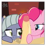  equine female friendship_is_magic hair horse limestone_pie_(mlp) mammal multicolored_hair my_little_pony oral penis pinkie_pie_(mlp) ribiruby 
