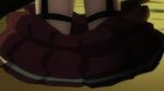  animated animated_gif blush breasts cleavage cube_x_cursed_x_curious latex panties skirt ueno_kirika 