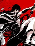  high_contrast highres izumi-no-kami_kanesada katana male_focus muku_(pixiv3207772) solo sword touken_ranbu weapon 