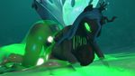  big_breasts breast_smother breasts butt changeling female friendship_is_magic huge_breasts human insect_wings male male/female mammal my_little_pony nude queen_chrysalis_(mlp) slime smothering wings xvvajra 