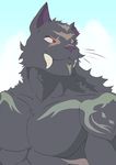  animated anthro black_fur feline fur garizun male mammal muscular sabertooth_(disambiguation) solo tiger tsbellatre 