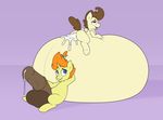  2017 balls big_balls brother brother_and_sister brown_hair cum cum_inflation equine feral friendship_is_magic hair half-closed_eyes horn huge_balls hyper hyper_penis incest inflation male mammal my_little_pony orange_hair pegasus penis pound_cake_(mlp) pumpkin_cake_(mlp) sibling sister stunnerpony tongue tongue_out unicorn wings young 