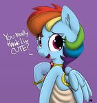  clothed clothing english_text equine female friendship_is_magic hair happy looking_away mammal multicolored_hair my_little_pony open_mouth pabbley pegasus rainbow_dash_(mlp) smile solo teeth text tongue wide_eyed wings 