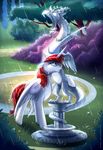  blue_eyes day detailed_background discord_(mlp) duo equine eyelashes feathers female feral friendship_is_magic fur hair hooves horn lauren_faust_(character) male mammal my_little_pony nude outside raining red_hair seanica standing white_feathers white_fur winged_unicorn wings 