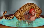  amputee bathtub bestiality bite breasts doctorproxy elf feline female feral from_behind_position hair humanoid leopard male male/female mammal mounting nipples nude pointy_ears red_hair scar sex water 