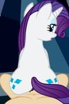  2016 age3rcm animated anus badumsquish blue_eyes butt cutie_mark duo equine eyelashes eyeshadow female first_person_view friendship_is_magic hair half-closed_eyes hi_res horn human interspecies long_hair looking_back makeup male male/female male_pov mammal my_little_pony nude open_mouth penetration penis purple_hair pussy rarity_(mlp) sex unicorn vaginal vaginal_penetration 