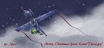  /fur/ 8chan aircraft airplane female flying kemo-chan machine robot snow solo 